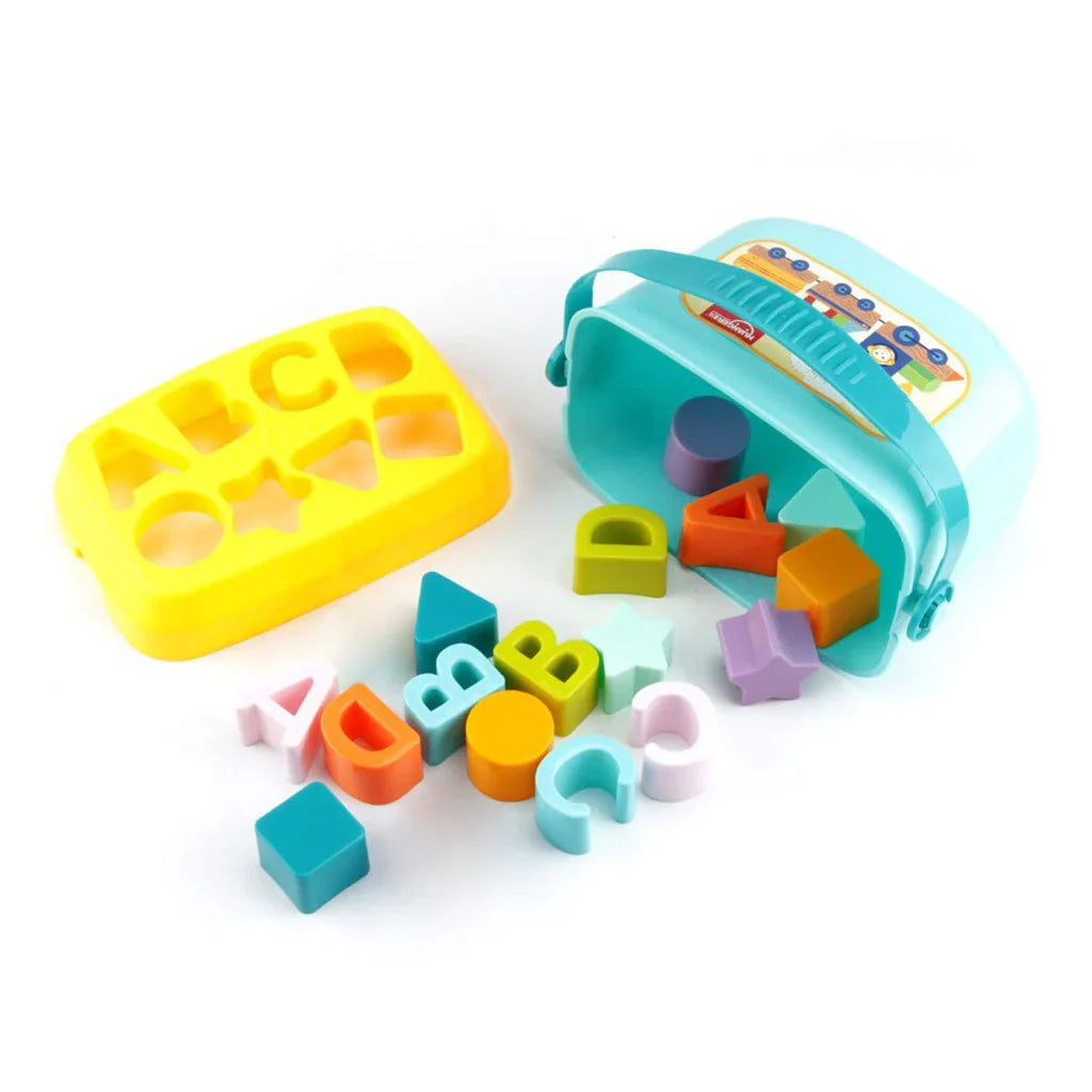 Huanger Baby’s First Blocks | Shape Sorter | Alphabets | 16 Blocks